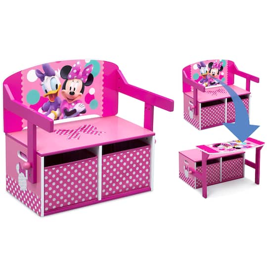 Disney® Minnie Mouse Convertible Activity Bench | 26.5" x 17.25" x 22.75" | Michaels®